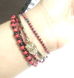 Goth And Boho Bracelet Stack 🥀🕸️