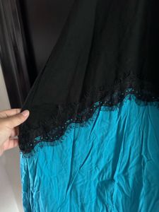 Blue black loose dress