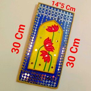 Lippan Art Mud Mirror Wall Decor Handmade Wal