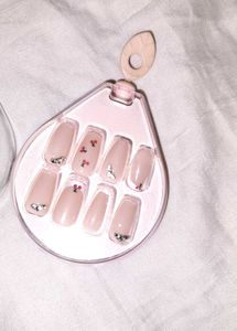 Sweet Cherry Nude Nails