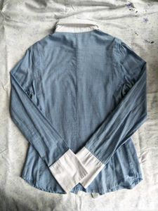 Blue Slim-fit Formal Shirt