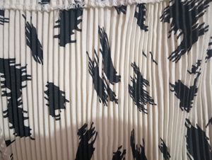 Dalmatian Flare Long Skirt - Freesize Ivory