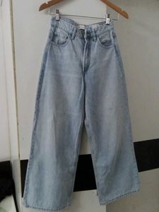 Wide Leg Denim Jeans