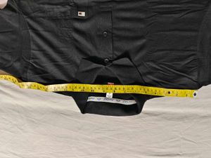 Size 40/42 Black Collar Rib Half Sleeve T- Shirt