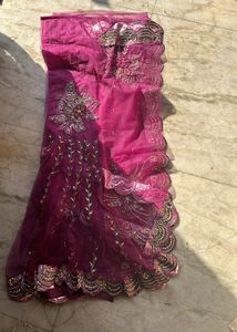Ready To Wear Gorgeous Fuschia Saree