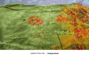 Parrot Green Saree