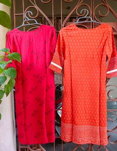 Combo Of Two Branded Kurtas