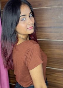 Square Neck Top For Girls Or Women Brown
