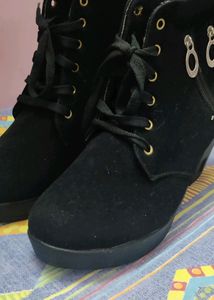 Casual Outdoor High Heel Ankle Boots