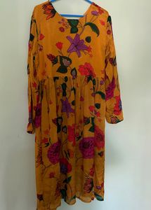 NAIRA CUT KURTI WITH WIDE LEG PLAZO PANT