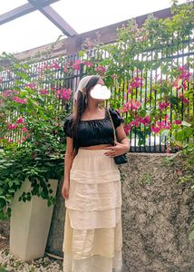 Cottage Core White Skirt