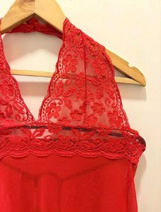 Halter Neck Beautiful Lace Trim Top
