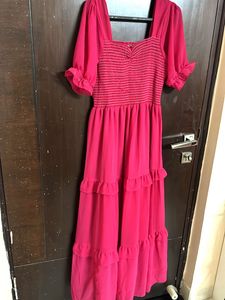 Tiered Pink Dress