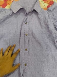 Beautifull Lavender Shirt Crop Top