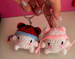 Crochet Mini Spiderman Keychain