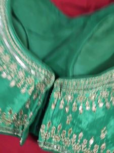 Green Embroidered Blouse