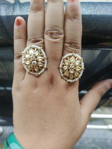 Vintage Kundan Rings (Set of 2)