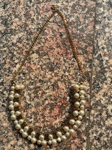 Pearl &amp; Gold Necklace