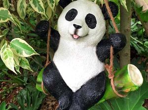 Polyresin Animal Figurin on Swing Statue