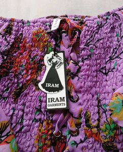 Colourful Smoked Floral Top