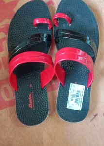 Red &amp; Black Flip Flops