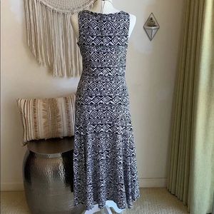 Ralph Lauren Fit &amp; Flare Tank Midi Dress