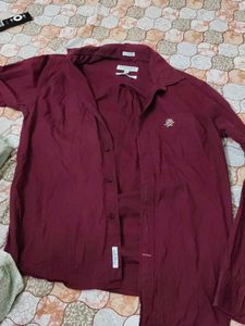 Burgundy Casual Shirt