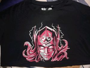 Printed Cropped Tshirt From The Souled Store Brand