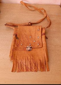 Vintage Leather Fringe Bag