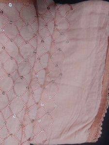 Vintage Pink Sequin Scarf