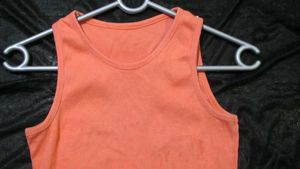 Cute Coral Crop Top