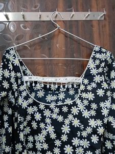 Floral Print Long Sleeve Dress