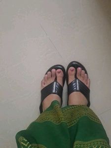 Black Thong Sandals dimond