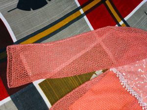 Pretty Peach Embroidered + Sequin Top