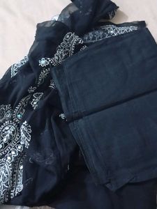 Elegant Black Chikankari Kurta