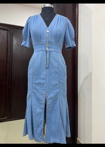 Denim midi Dress