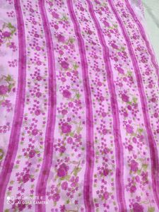 Pink Floral Saree 🌺