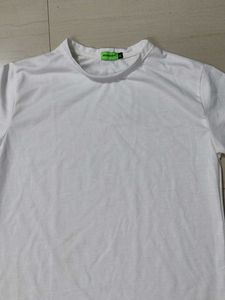 White T-shirt, Pink Pant And Freebies.