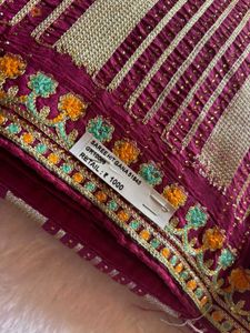 Elegant Maroon Saree heavy design