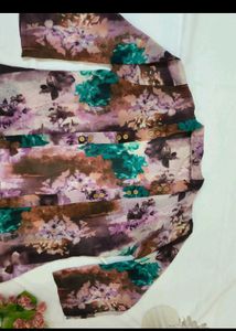 Brand New Long Floral Overcoat 30 Off On Shipping