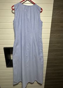 Fabelstreet Blue Shirt Midi Dress