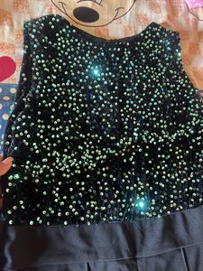 GREEN SEQUENCE JUMPSUIT
