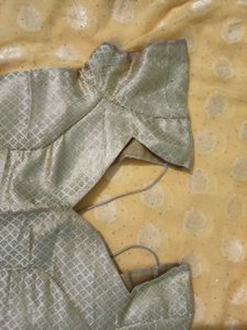 Saree With Stitched Blouse
