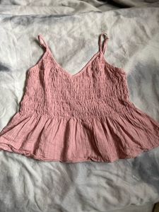 Cropped Peplum Top