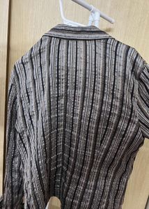 Textured Striped Contempolraine Shirt