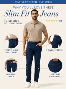 Men&#39;s Blue Slim Fit Jean