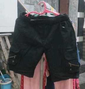 Black Cargo Shorts