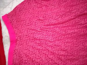 Long Skirt With Red Top