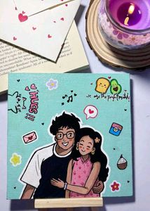 Custom Couple Portrait Canvas