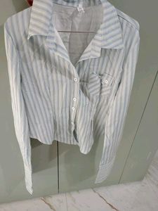 Striped Button-Down Shirt